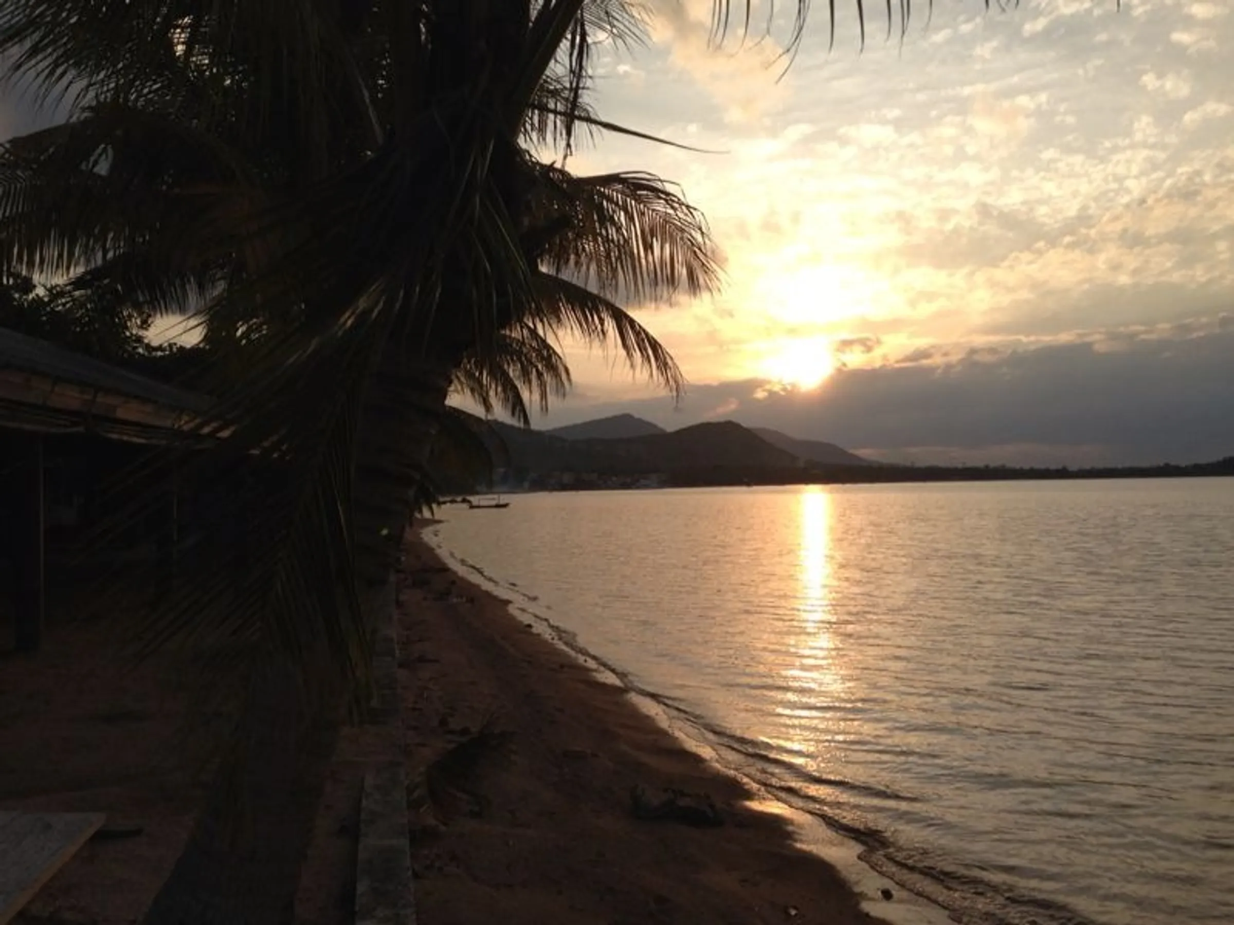 Sunset over Khanom Beach